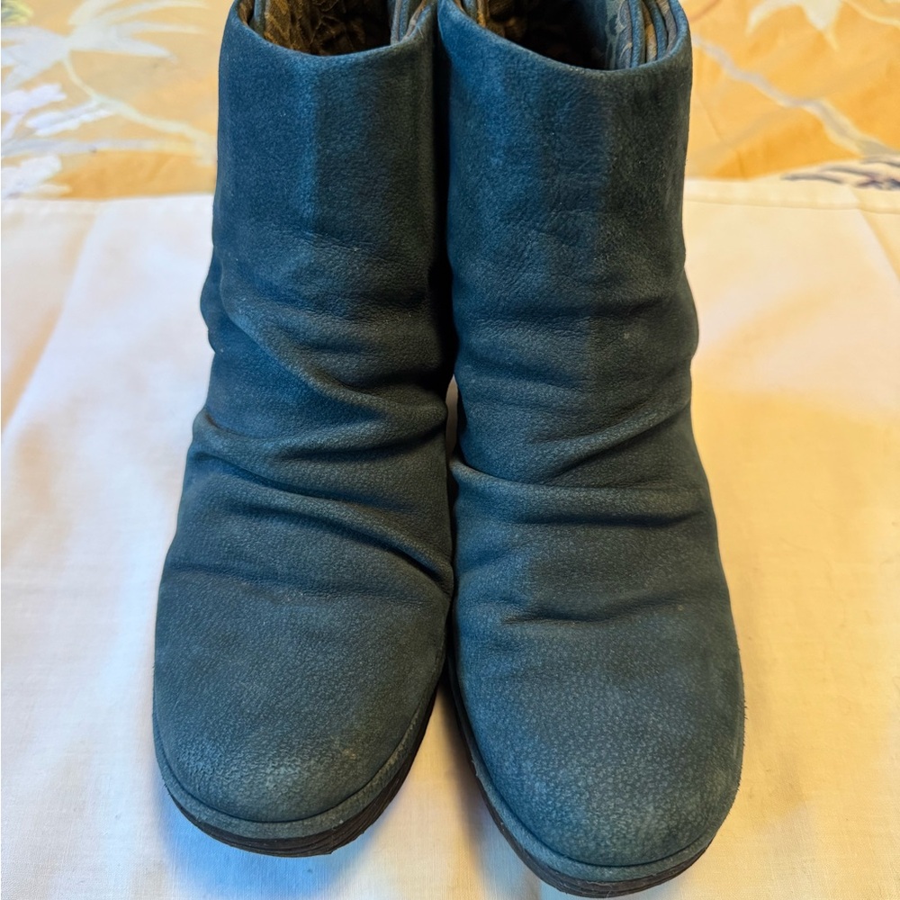 Fly London Blue/Green (rare color) Ankle Boots